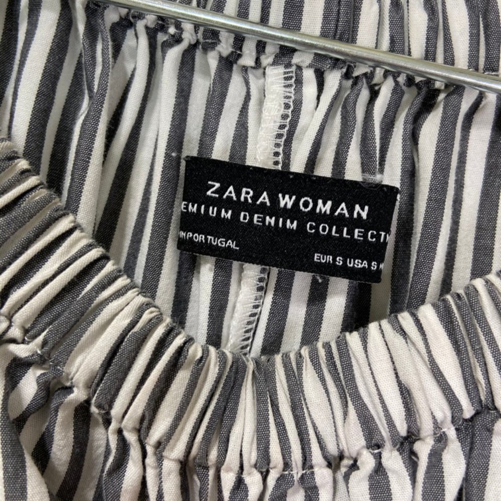 Zara Off the Shoulder Stripe Dress - Picture 3 of 10